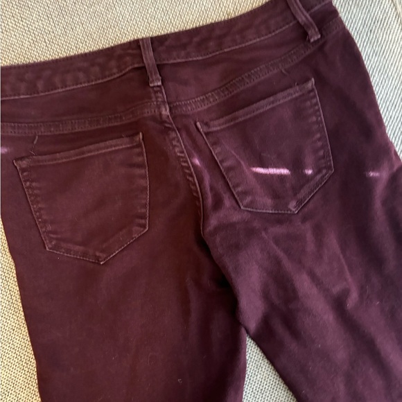 MOSSIMO Jegging Women's Size 0 / 25 Denim Burgundy Mid-Rise Super Stretch - Picture 12 of 12